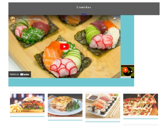 Practica 5 Encabezados/Comida screenshot