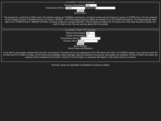 gooncalcs screenshot