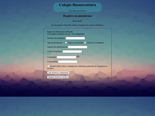 index screenshot