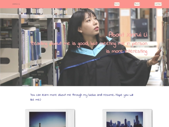 pages/about screenshot