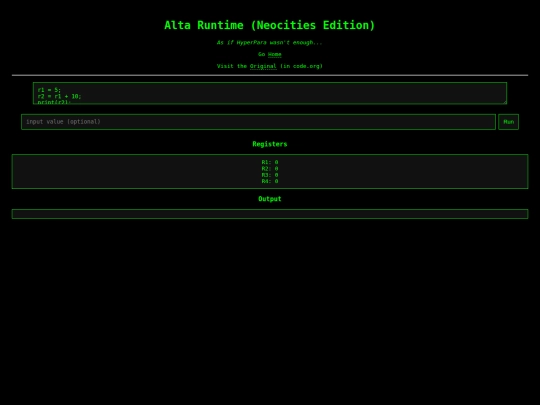 Alta screenshot