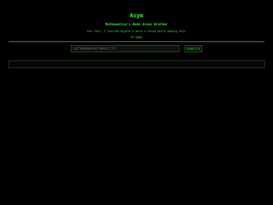 asym screenshot