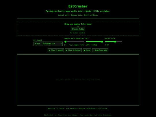 bitcrusher screenshot