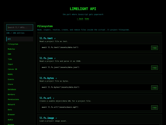llapi screenshot