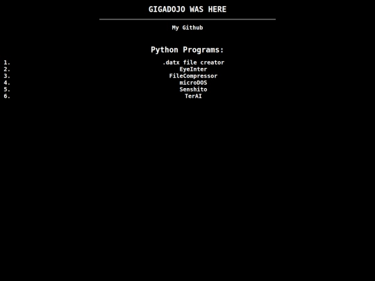 projects screenshot