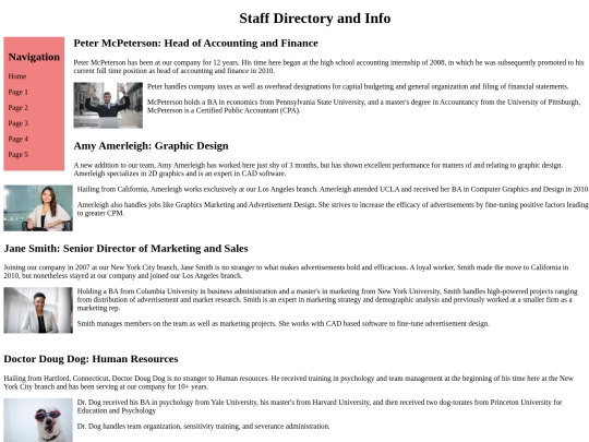staffdirectory screenshot