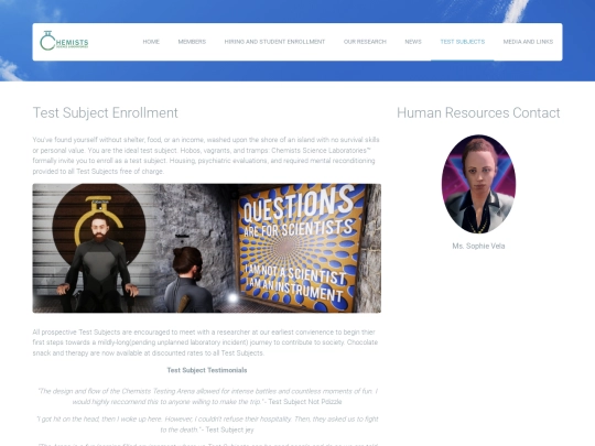 testsubjects screenshot