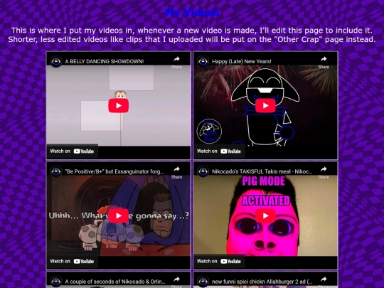 videos screenshot