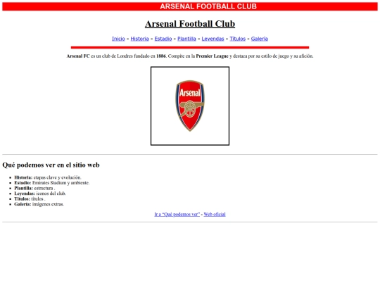 arsenal1.html/ArsenalFootballClub screenshot