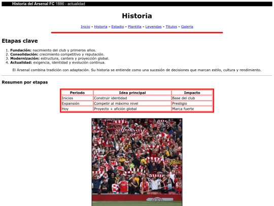 arsenal1.html/historia screenshot