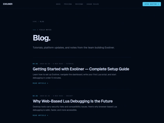 6.ds/getting-started-with-exoliner screenshot