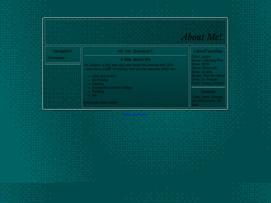 about-me screenshot