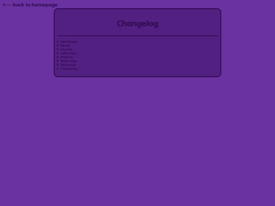 changelog screenshot