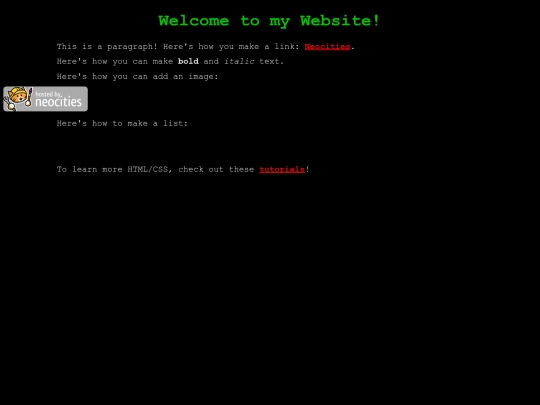 test screenshot