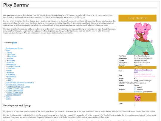 Pixy Burrow on Toyhouse screenshot