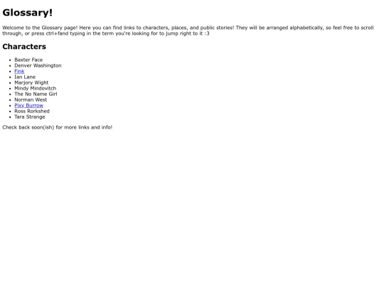 glossary screenshot