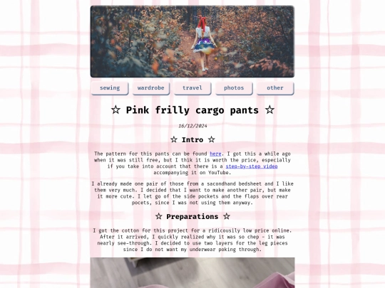 sewing/pinkcargo screenshot