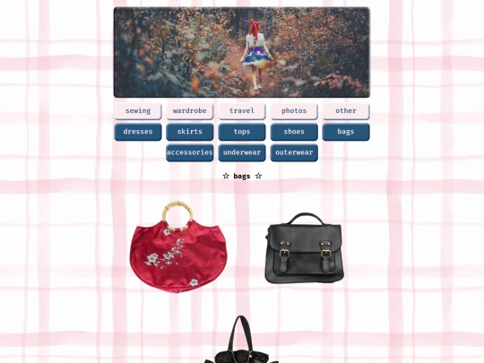 wardrobe/bags screenshot