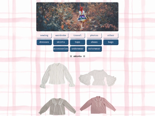 wardrobe/tops screenshot