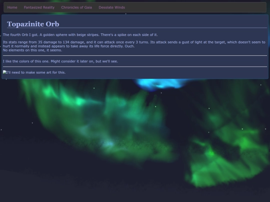 Roxas' Notes - Topazinite Orb screenshot