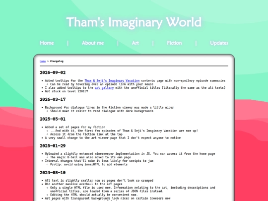 changelog screenshot