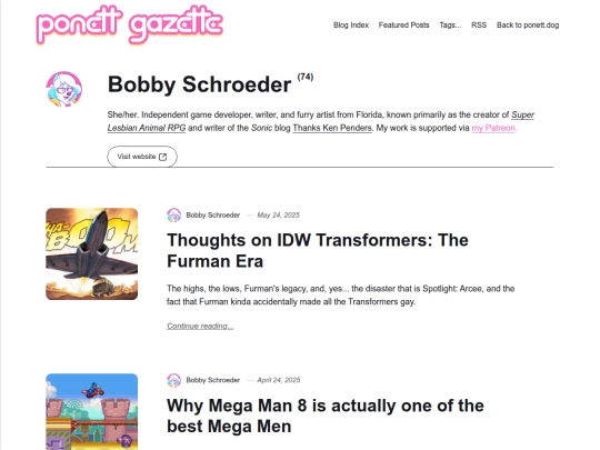 blog/authors/bobby/page/2 screenshot