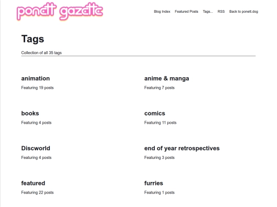 blog/tags screenshot