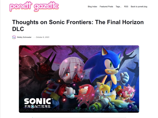 blog/thoughts-on-sonic-frontiers-the-final-horizon-dlc screenshot