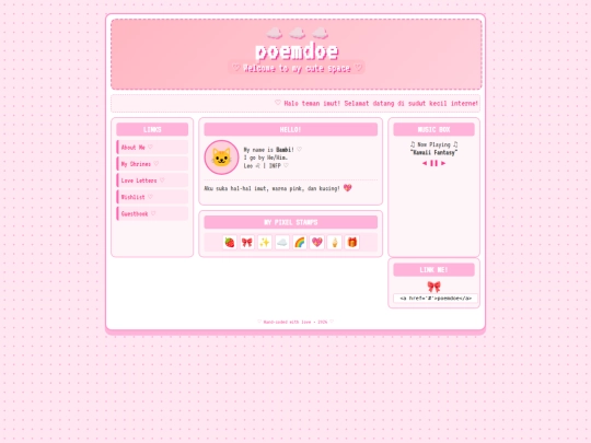 Website gwa/Cute screenshot