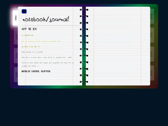 journal screenshot