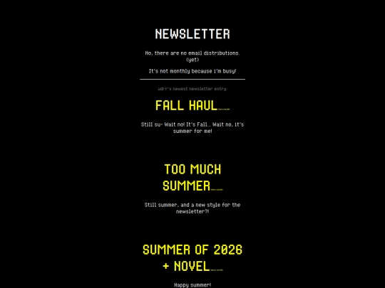 newsletter screenshot