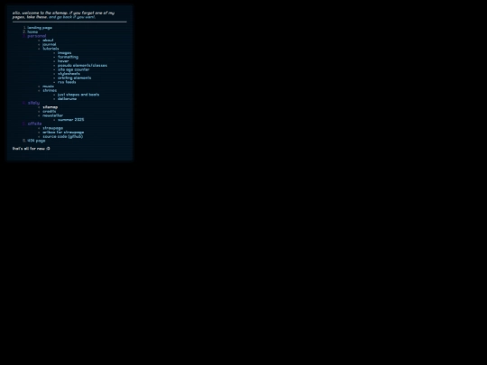 sitemap screenshot