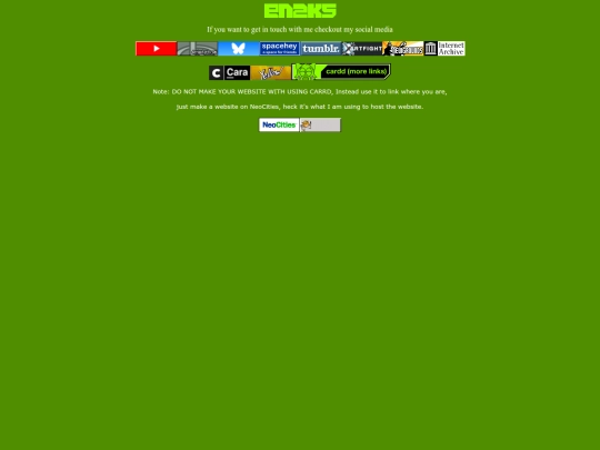 social links screenshot
