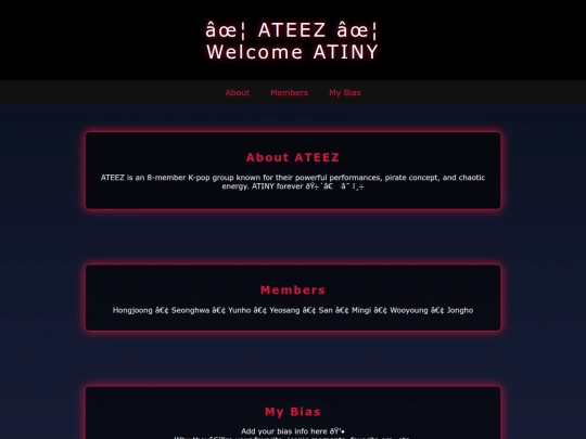 index screenshot