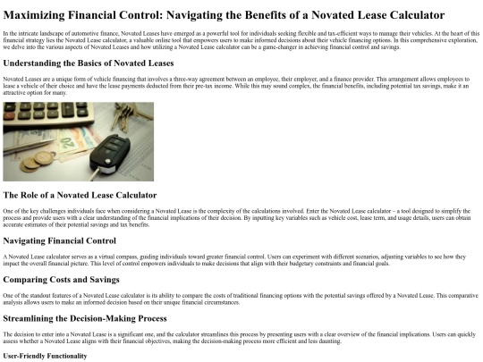 novated-lease-calculator screenshot