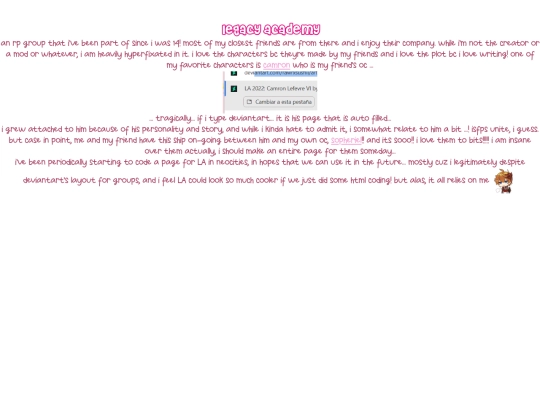 pages/aboutme/lacq screenshot