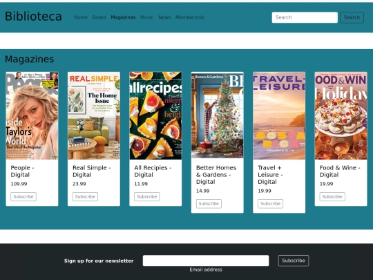 magazines screenshot