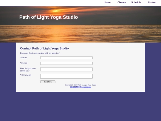 ch10yoga/contact screenshot