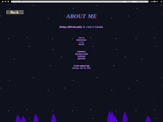 aboutme screenshot