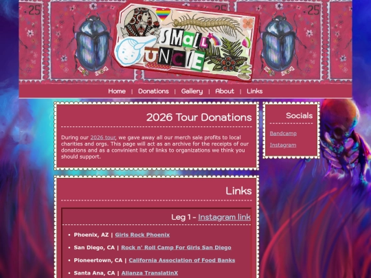 donations screenshot