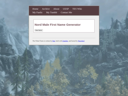 posts/2022-08-10-Nord-Name-Generators screenshot
