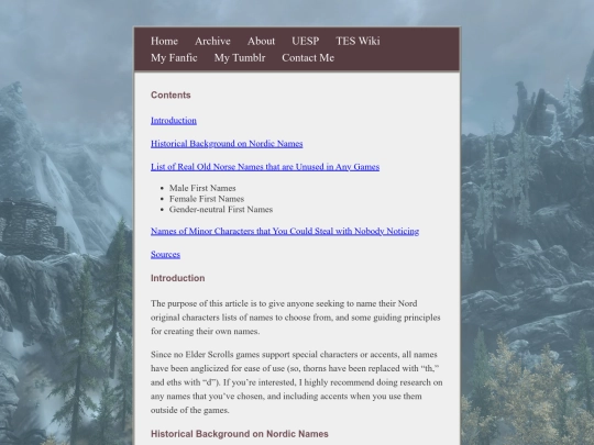 posts/2022-08-21-Naming-Nord-Characters screenshot