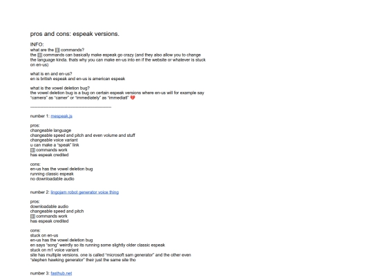 espeakversions screenshot