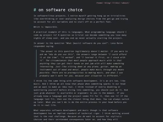 archive/on-software-choice screenshot