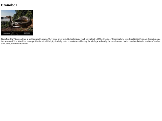 prehistoric/titanoboa screenshot