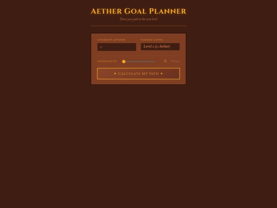 aether-goal-planner-arravani screenshot