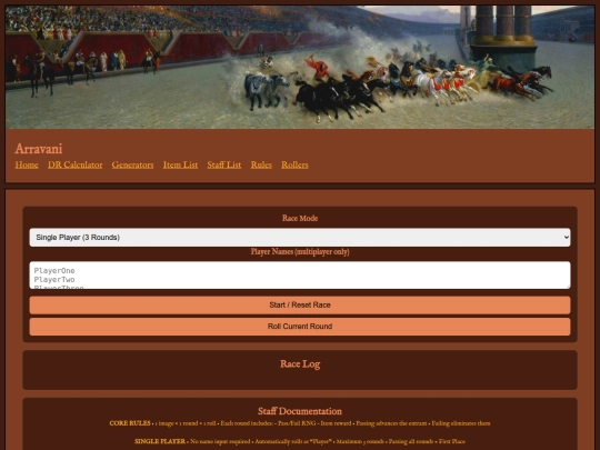 chariotracing screenshot