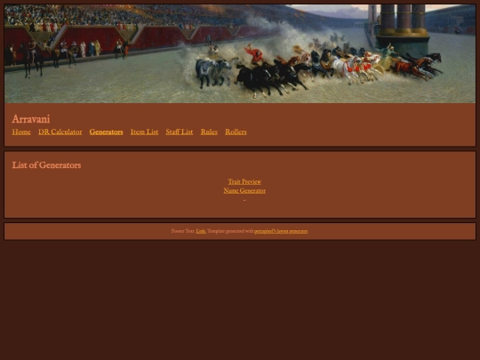 generators screenshot