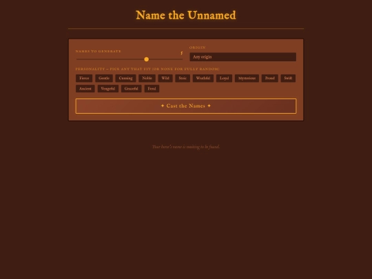 name-generator-arravani screenshot