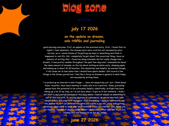 blog screenshot